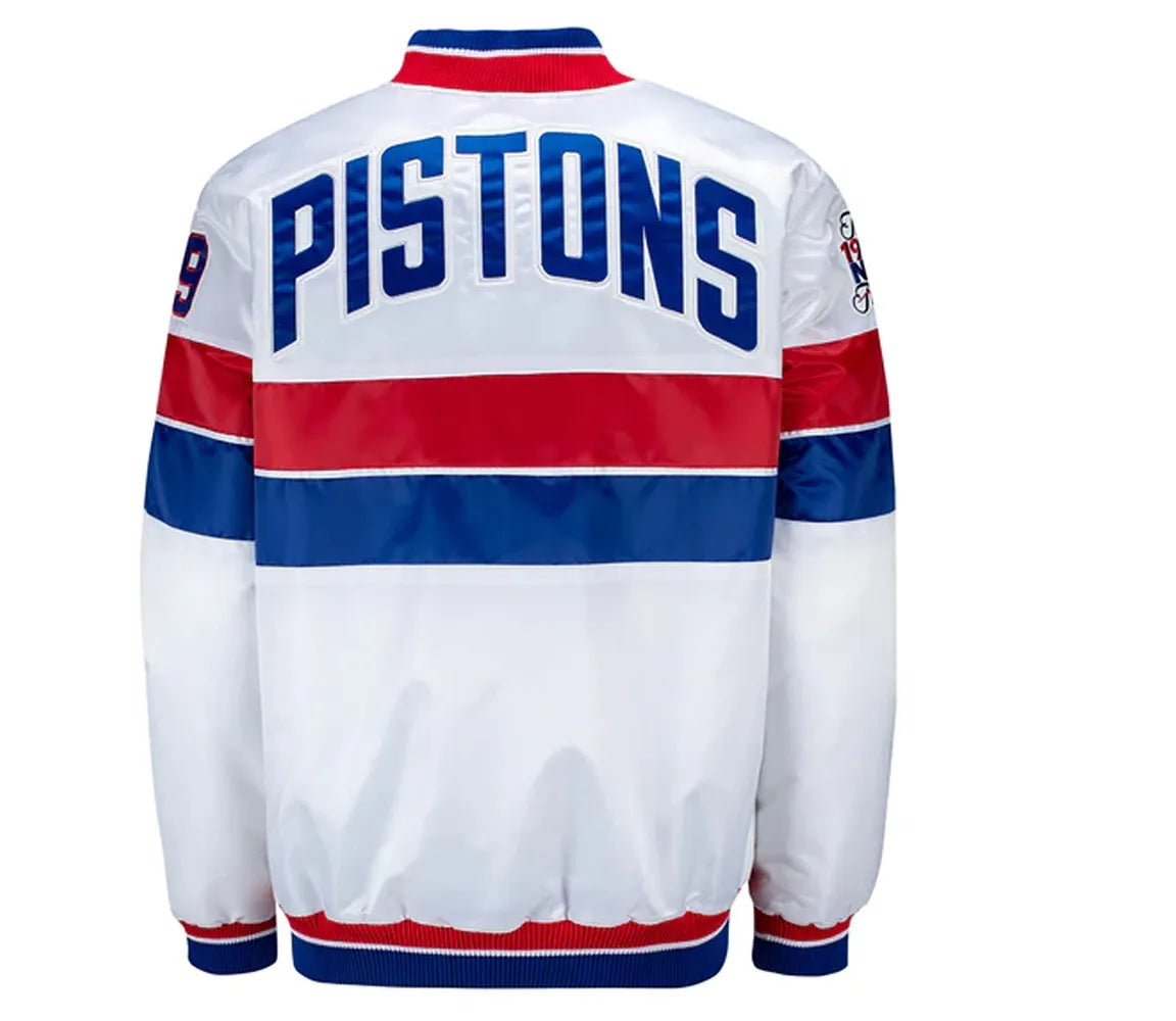 35th Anniversary Detroit Pistons White Jacket