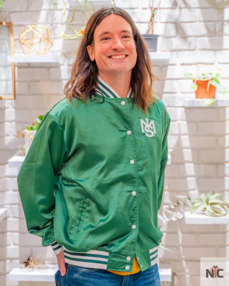 500 Speedway Green Bomber Jacket NYC Jackets