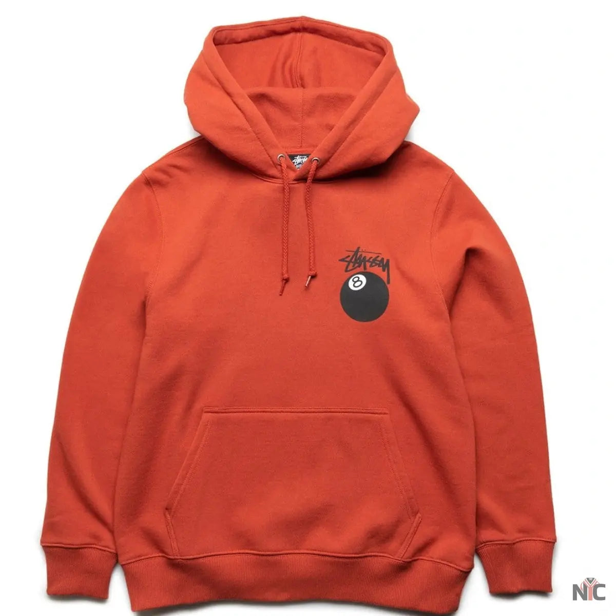 8 BALL Unisex Red Hoodie NYC Jackets
