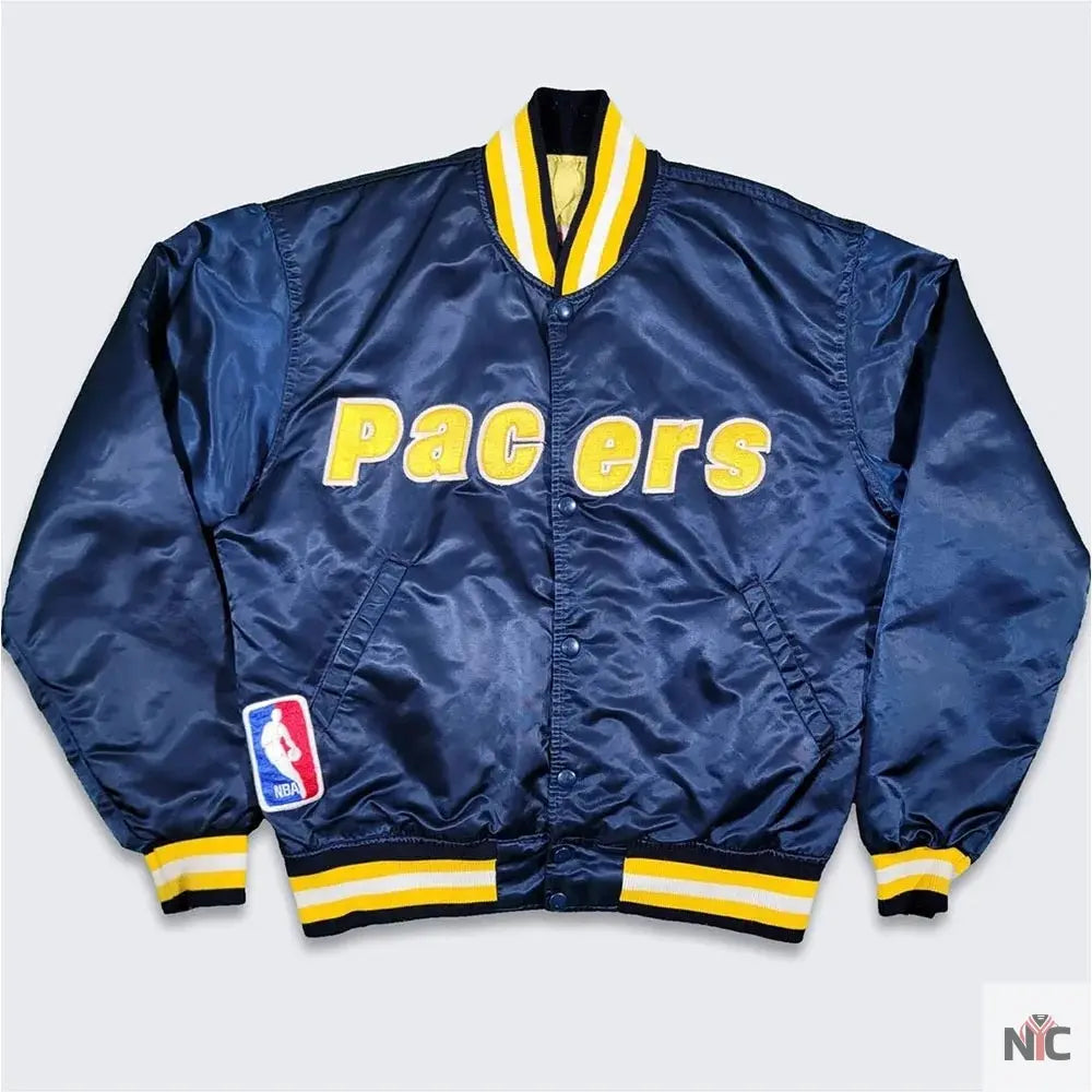 80’s Indiana Pacers Navy Bomber Jacket NYC Jackets