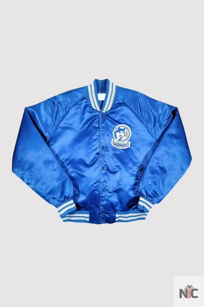 80’s Minnesota Timberwolves Blue Varsity Jacket NYC Jackets