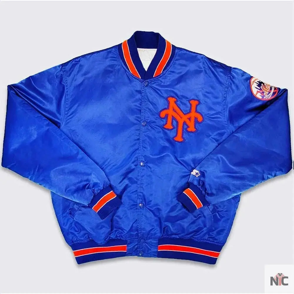 80’s New York Mets Blue Bomber Jacket NYC Jackets
