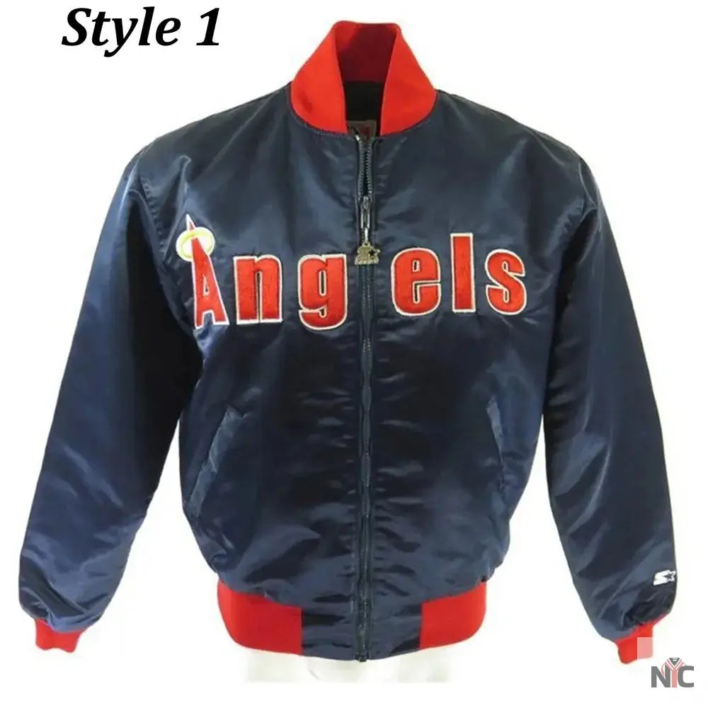 80s California Anaheim Angels Bomber Jacket NYC Jackets