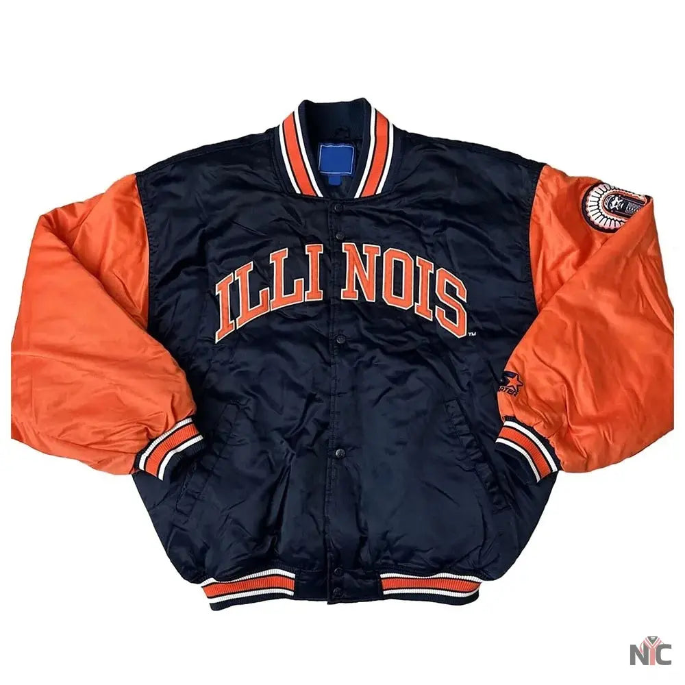 90’s Illinois Fighting Illini Jacket NYC Jackets