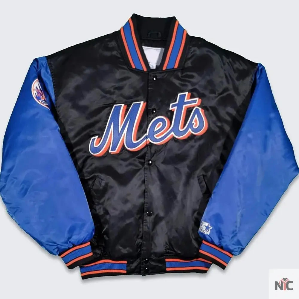 90’s New York Mets Black and Blue Jacket NYC Jackets