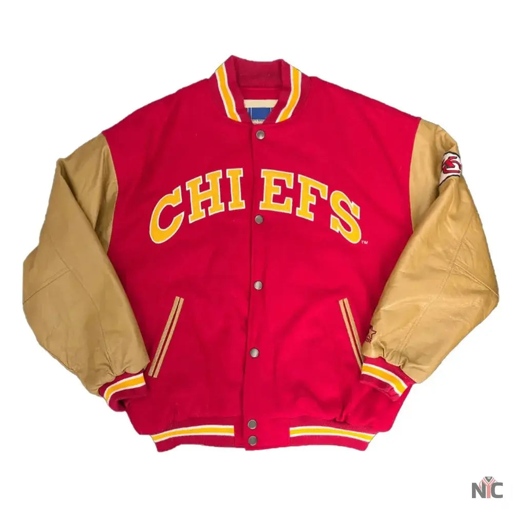 90s Kansas City Chiefs Varsity Jacket NYC Jackets