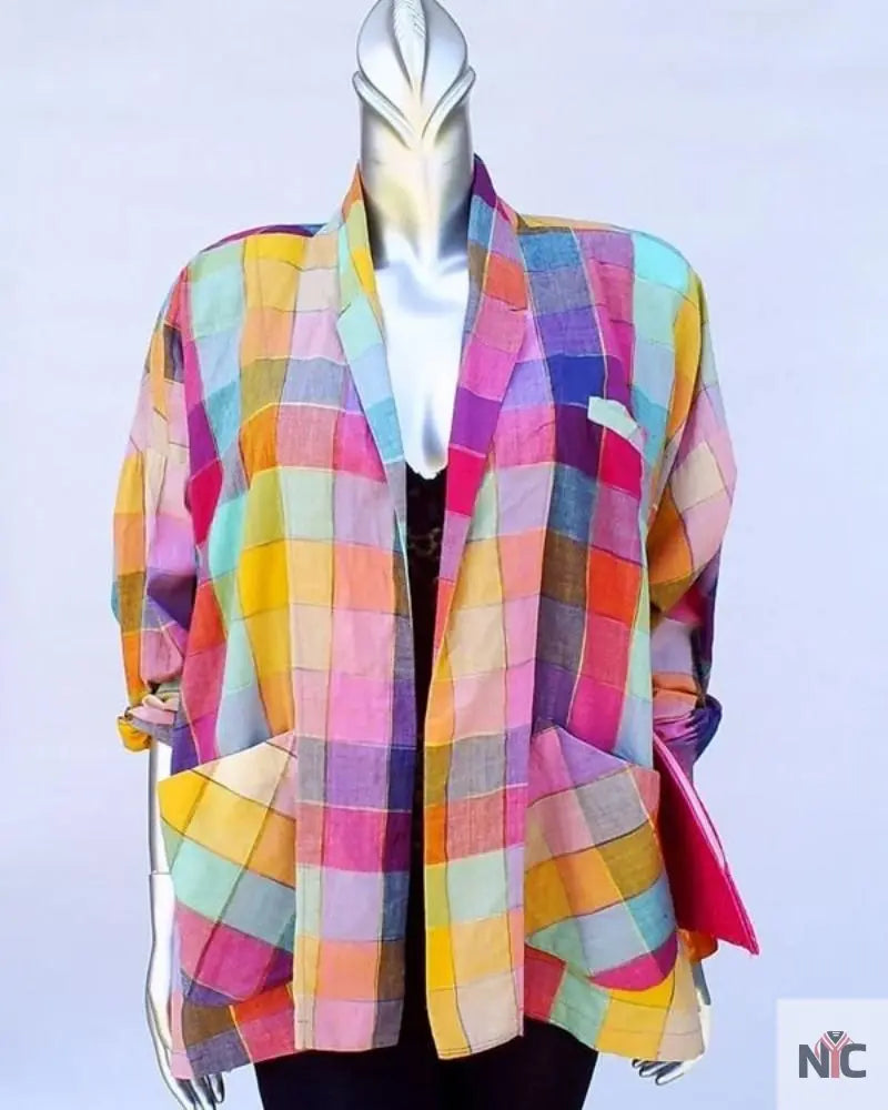 And Just Like That Carrie Bradshaw Rainbow Jacket - NYC Jackets