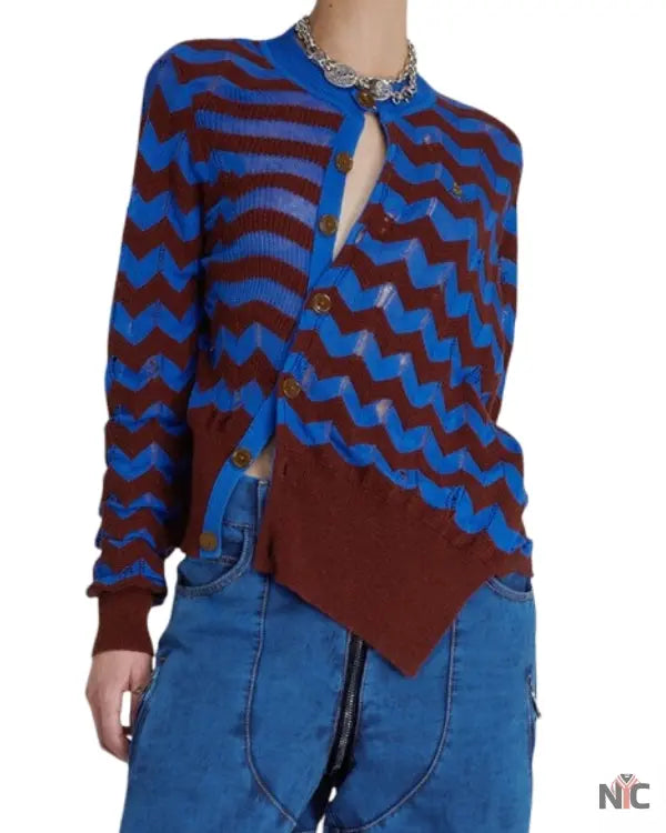 And Just Like That Sarah Jessica Parker Chevron Sweater NYC Jackets