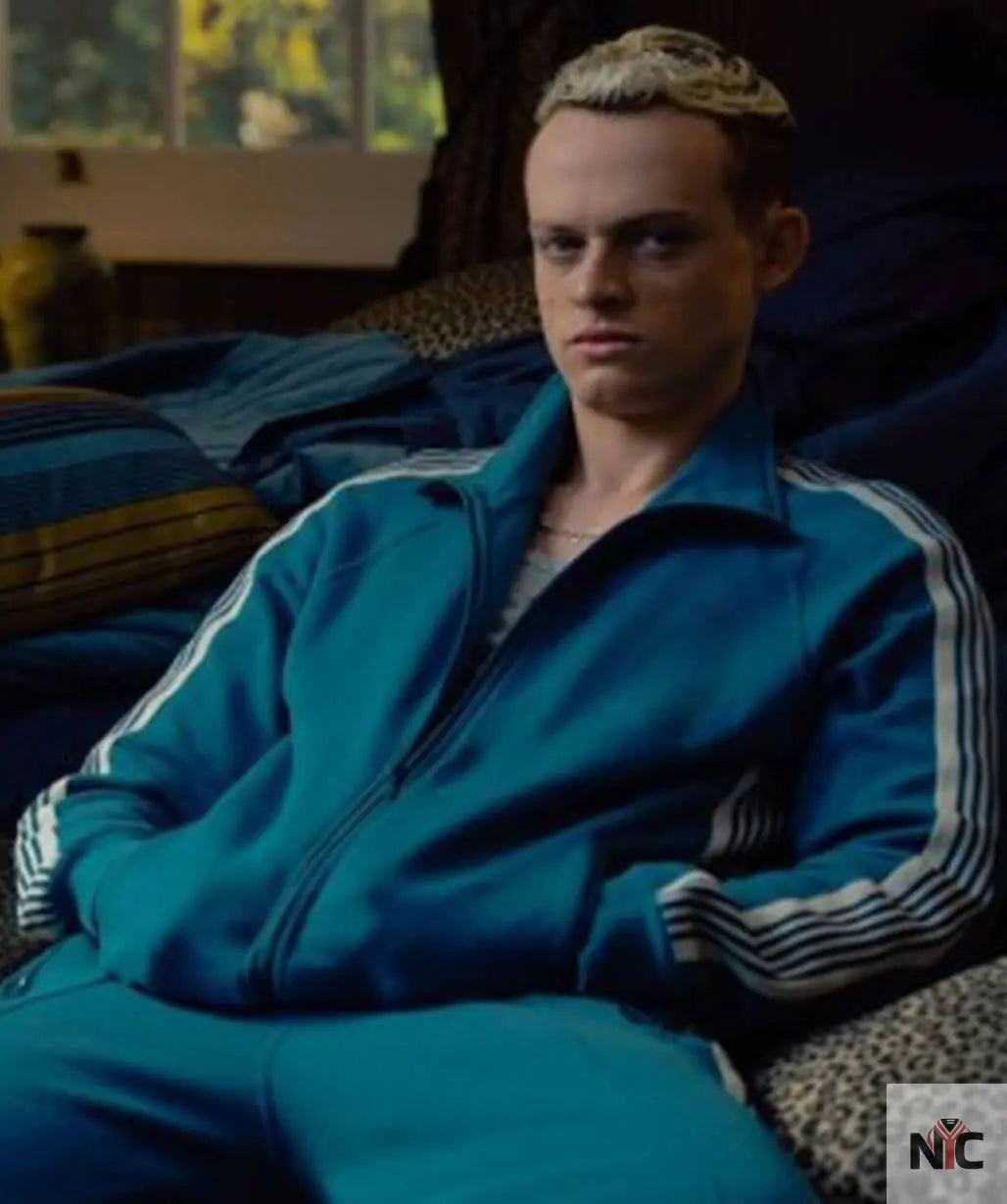 Anson Boon MobLand 2025 Eddie Harrigan Blue Tracksuit NYC Jackets