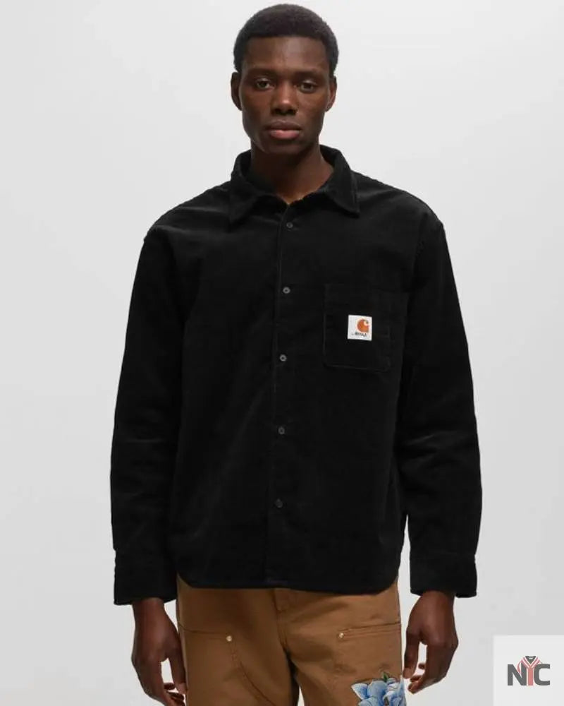 Awake NY X Carhartt WIP Black Collared Shirt NYC Jackets