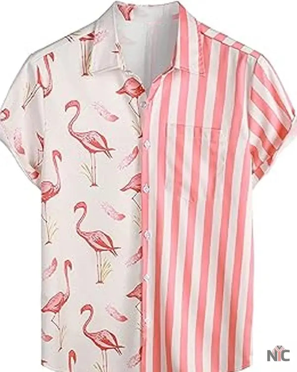Bachelor in Paradise Jesse Palmer Striped Flamingo Pajamas NYC Jackets