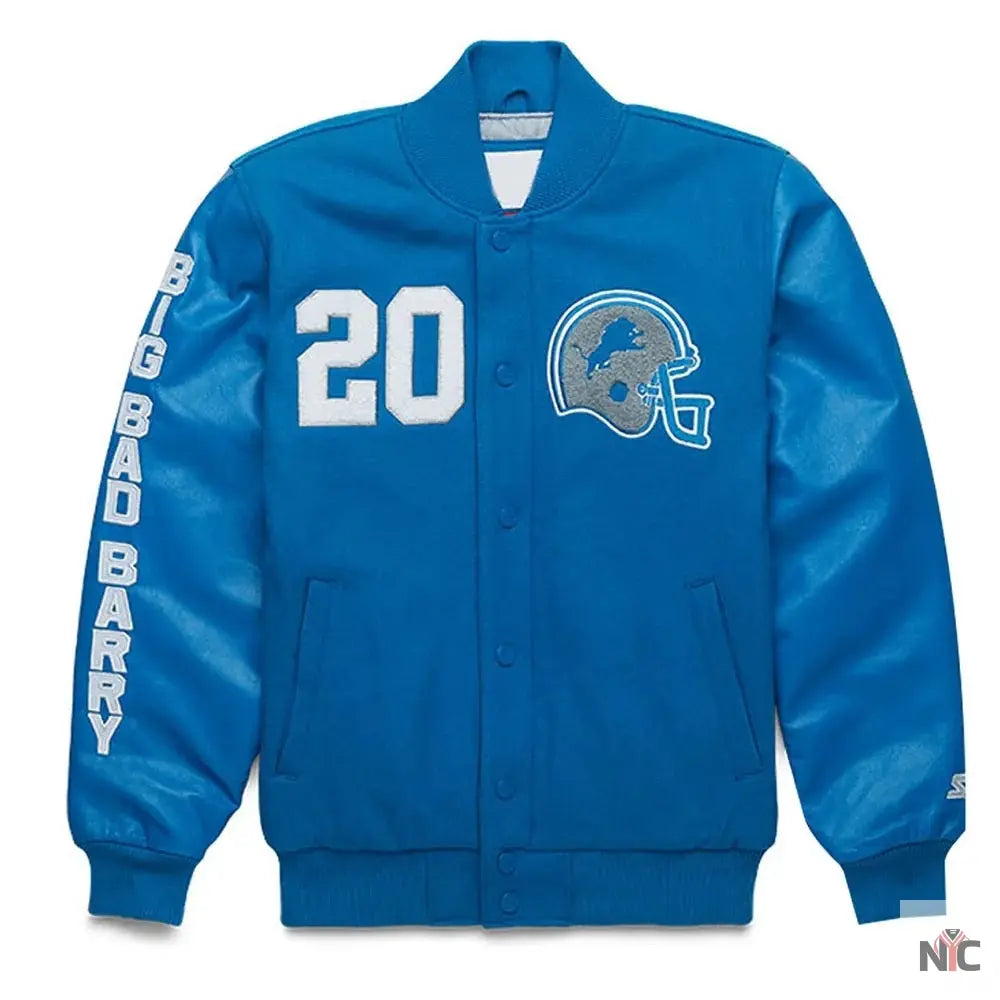 Barry Sanders Detroit Lions Jacket NYC Jackets