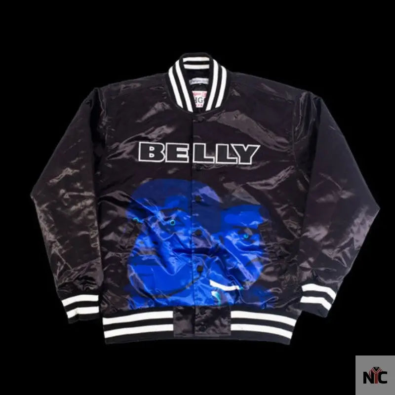 Belly Black Satin Jacket NYC Jackets