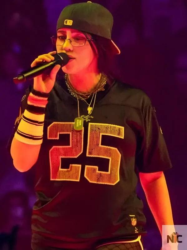 Billie Eilish Hit Me Hard And Soft Tour Black Jersey NYC Jackets