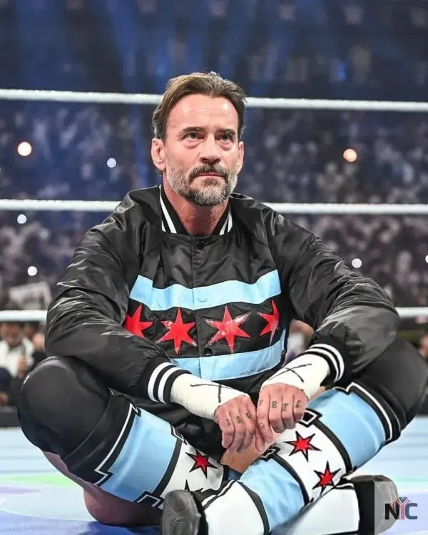CM Punk WWE Night Of Champions Bomber Jacket NYC Jackets