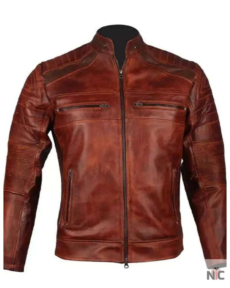 Cafe Racer Leather Jacket NYC Jackets
