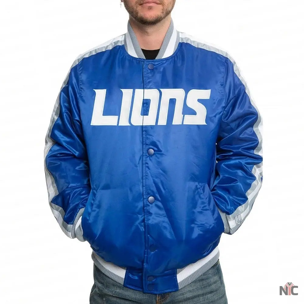 Calvin Johnson Detroit Lions Jacket NYC Jackets