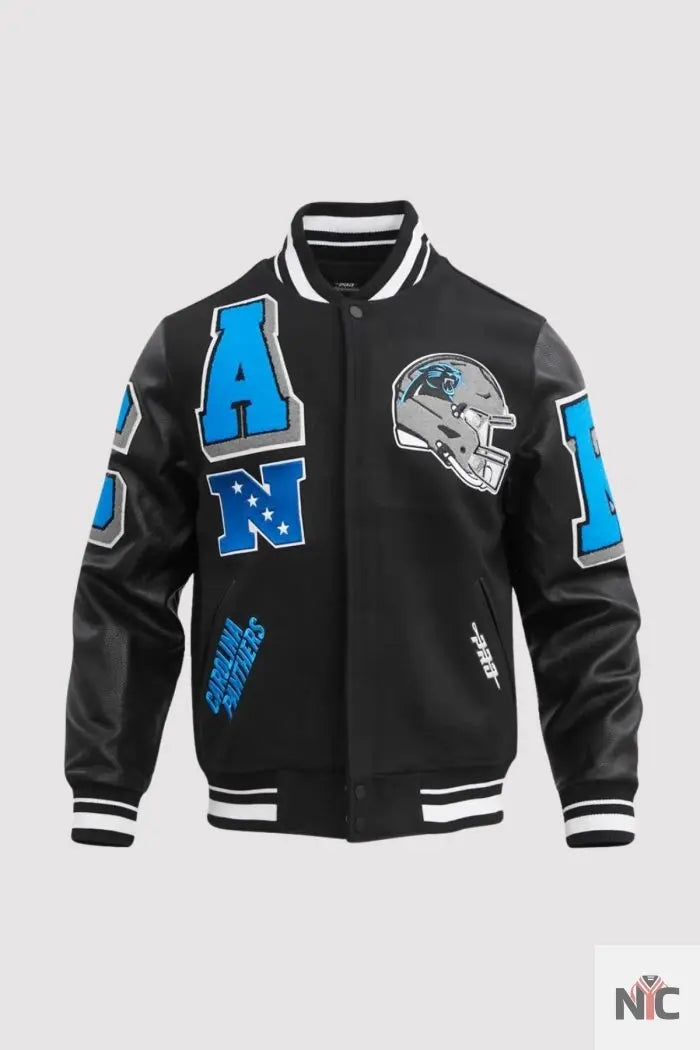Carolina Panthers Mashup Varsity Jacket NYC Jackets