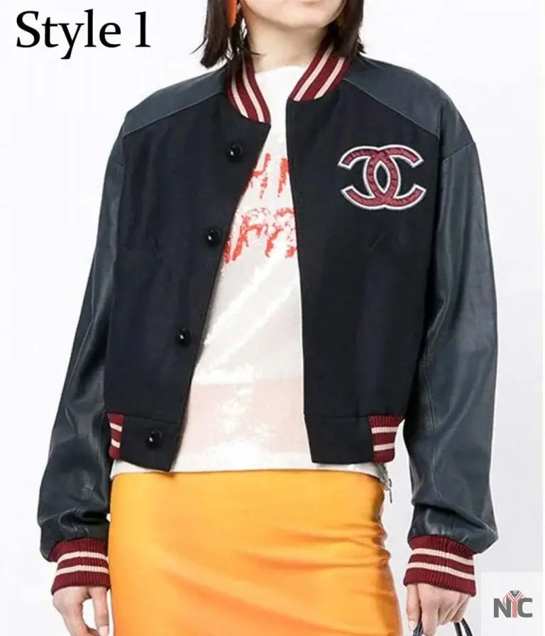 Chanel CC Patch Varsity Jacket NYC Jackets