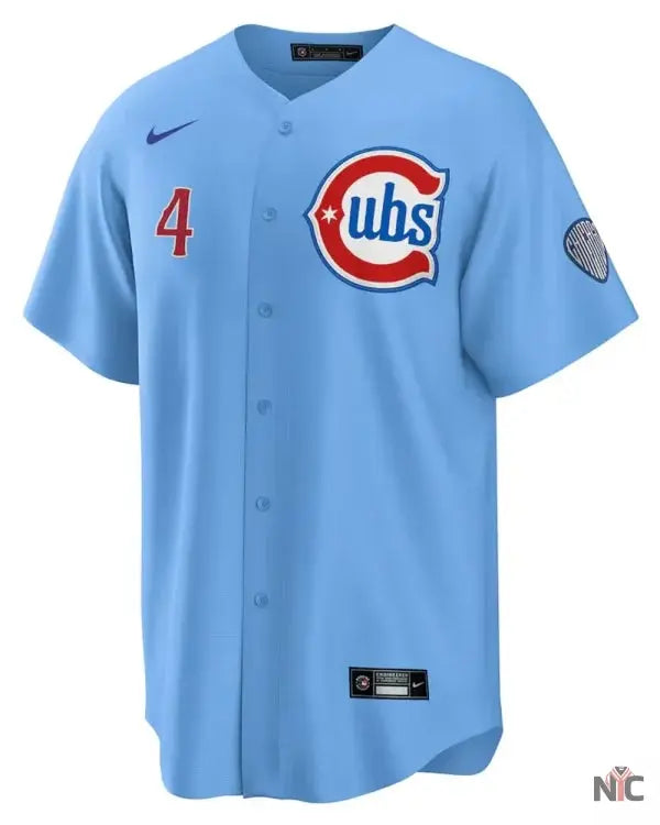 Chicago Cubs Pete Crow Armstrong Nike Light Blue Alternate Player Jersey NYC Jackets