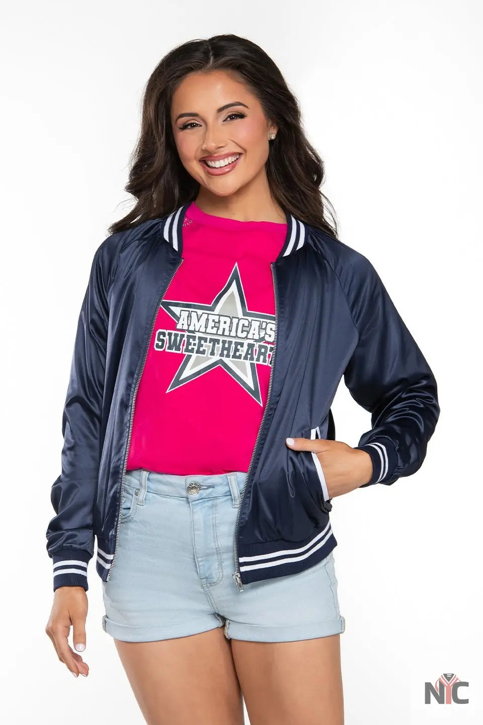 Dallas Cowboys Cheerleader Bomber Jacket NYC Jackets