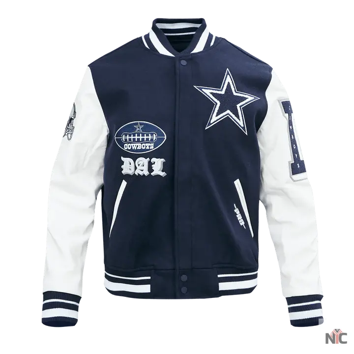 Dallas Cowboys Old English Varsity Jacket NYC Jackets