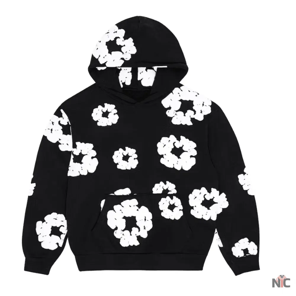 Denim Tears The Cottonwreath Black Sweatshirt - NYC Jackets
