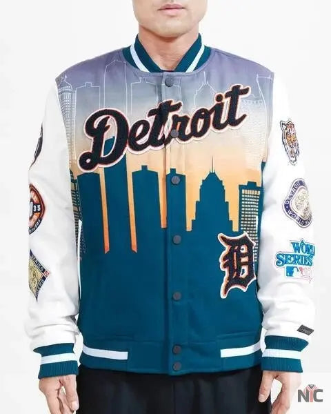 Detroit Tigers Remix Varsity Jacket NYC Jackets
