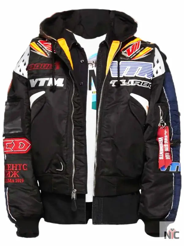 Elite Vetements X Alpha Industries Hooded Racing Jacket NYC Jackets