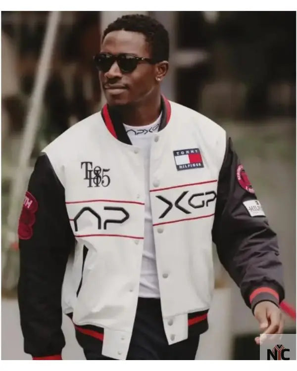 F1 Movie Damson Idris x APXGP Racing Varsity Jacket NYC Jackets