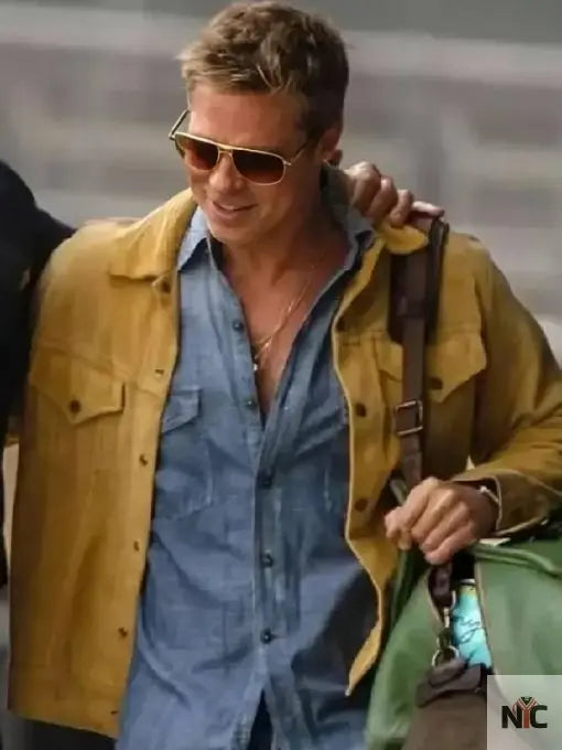 F1 The Movie 2025 Brad Pitt Suede Leather Jacket NYC Jackets