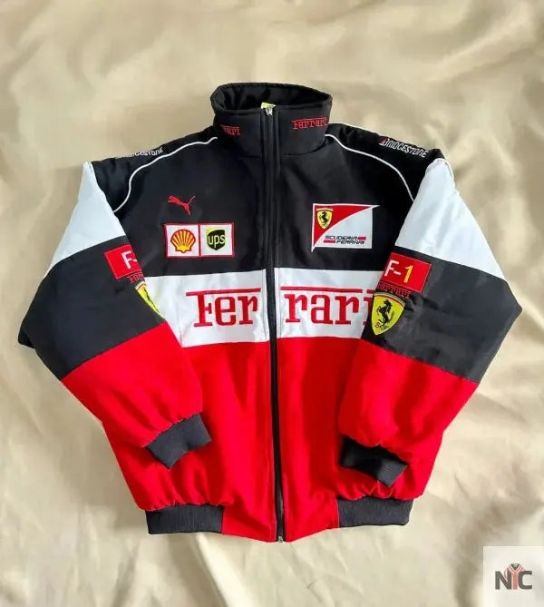 Ferrari F1 90s Vintage Racing Bomber Jacket NYC Jackets