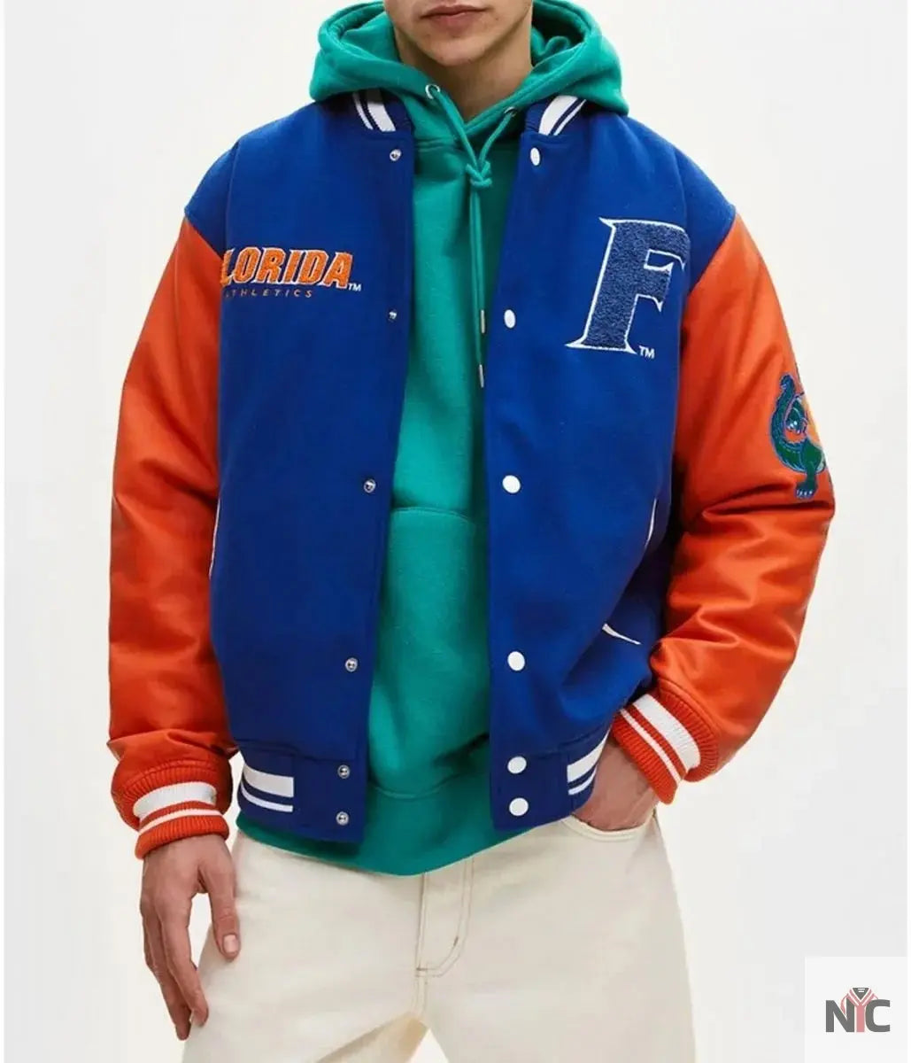 Florida Gators Letterman Royal Jacket NYC Jackets