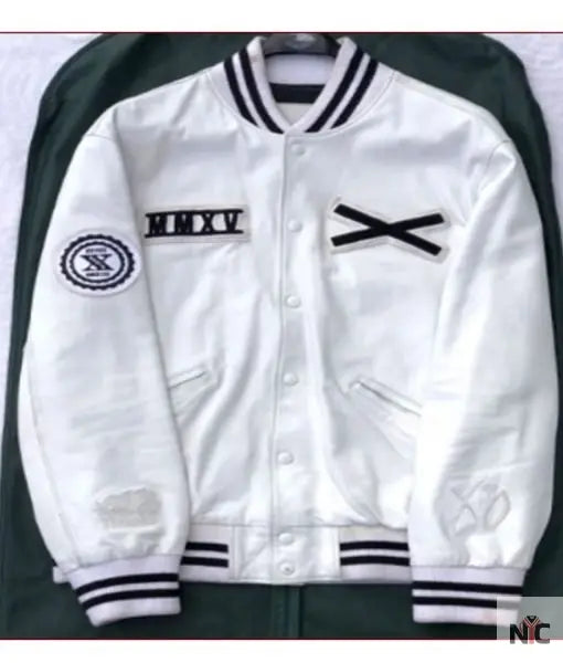 Future XO Varsity White Jacket NYC Jackets