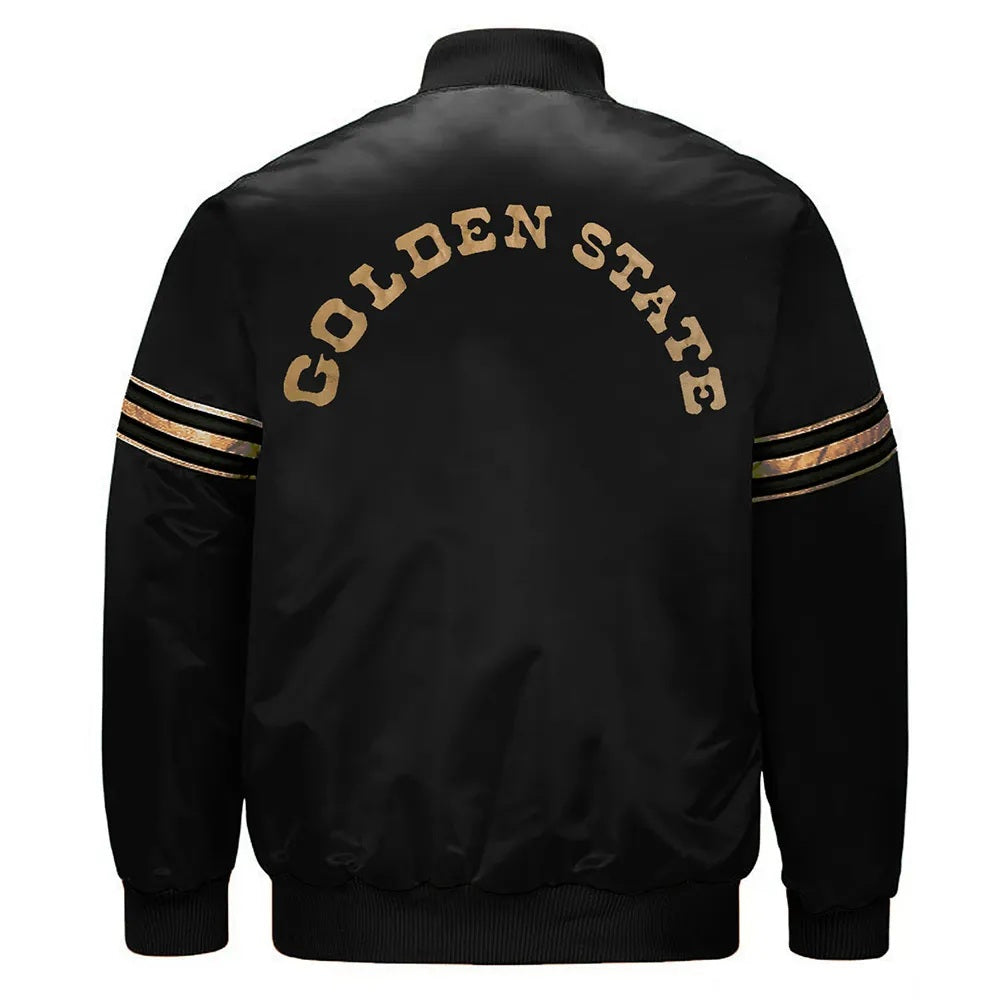 Golden State Warriors Domestic Wool & Leather Varsity Jacket