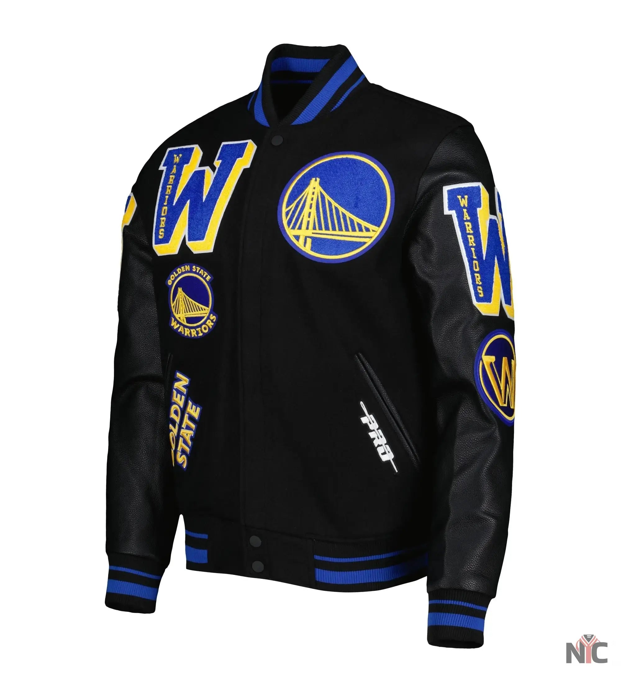 Golden State Warriors Mashup Varsity Jacket NYC Jackets