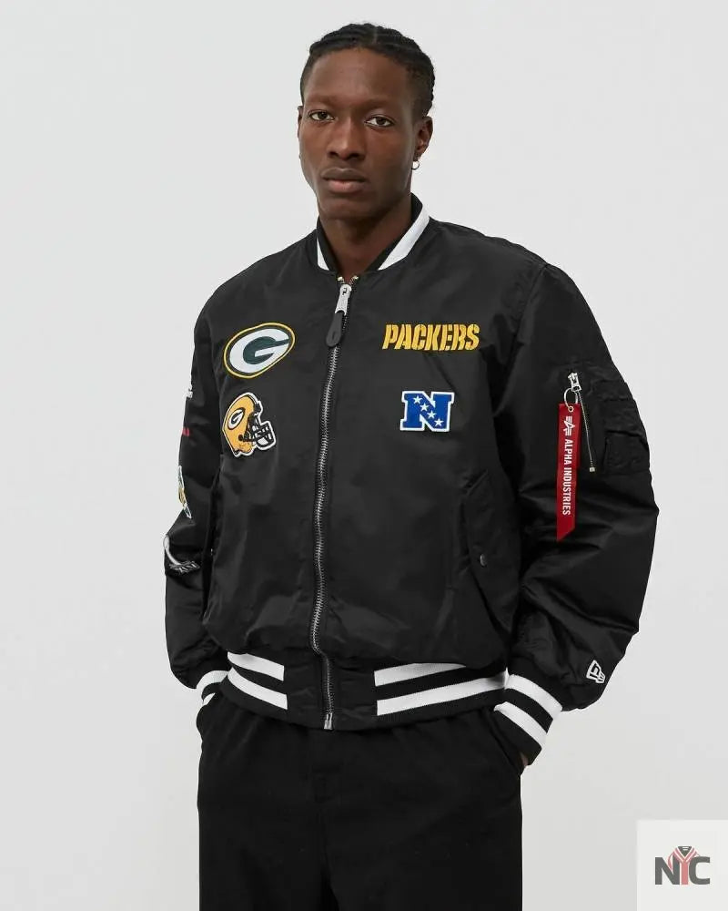 Green Bay Packers Alpha Industries MA-1 Bomber Jacket NYC Jackets