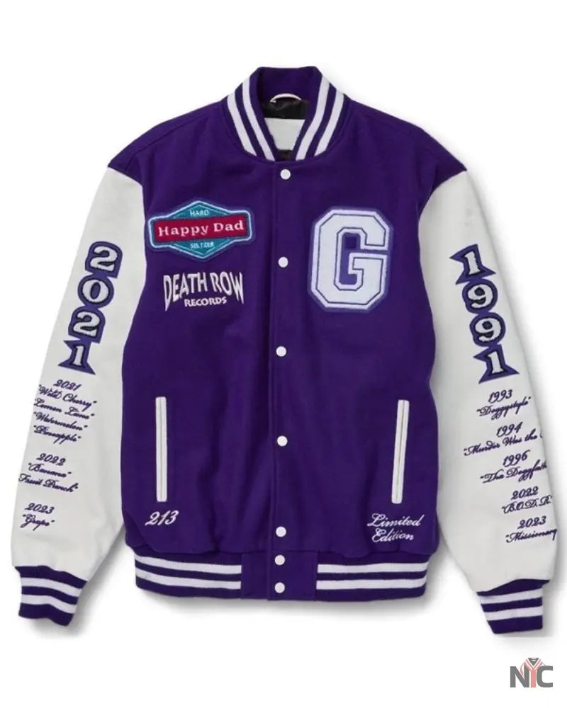 Happy Dad x Death Row Varsity Jacket NYC Jackets