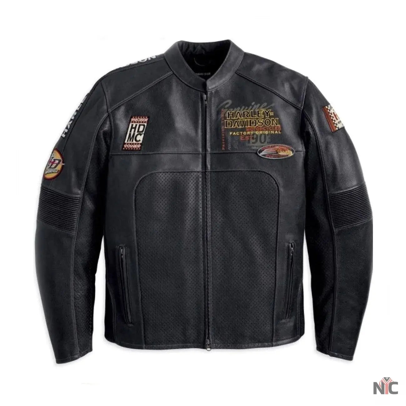 Harley Davidson Regulator Perforated Leather Jacket NYC Jackets