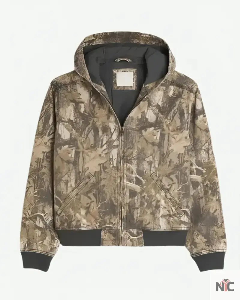 Hollister Camo Hooded Jacket NYC Jackets
