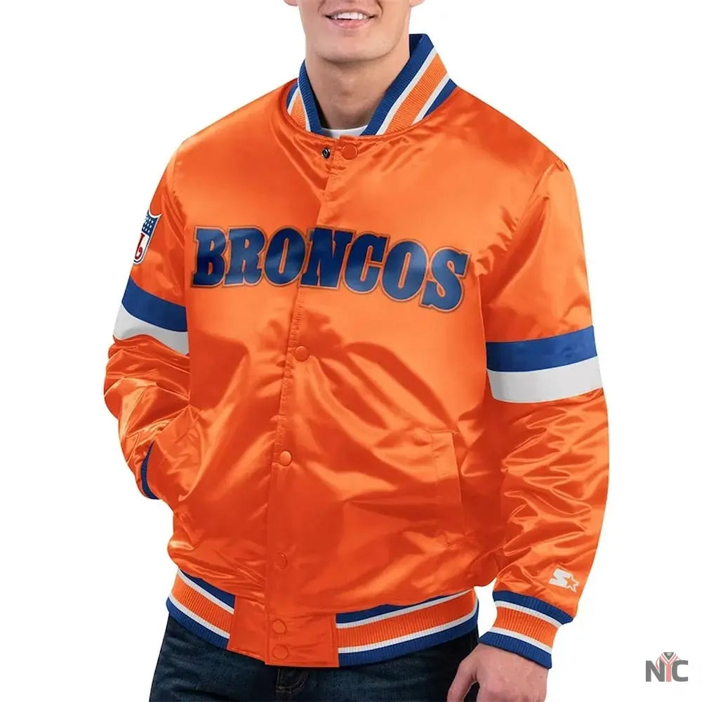 Home Game Denver Broncos Orange Jacket NYC Jackets