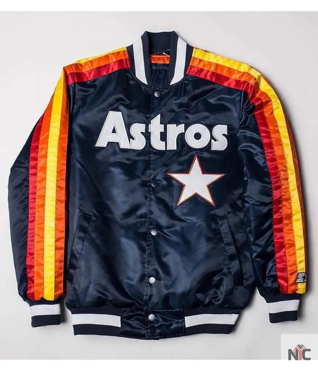 Houston Astros Bomber Blue Jacket NYC Jackets