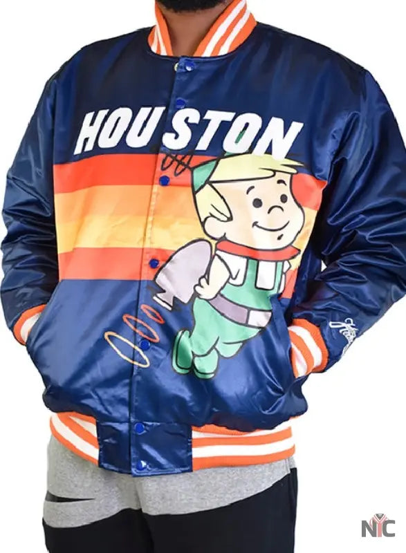 Houston Elroy Jetson Satin Jacket NYC Jackets