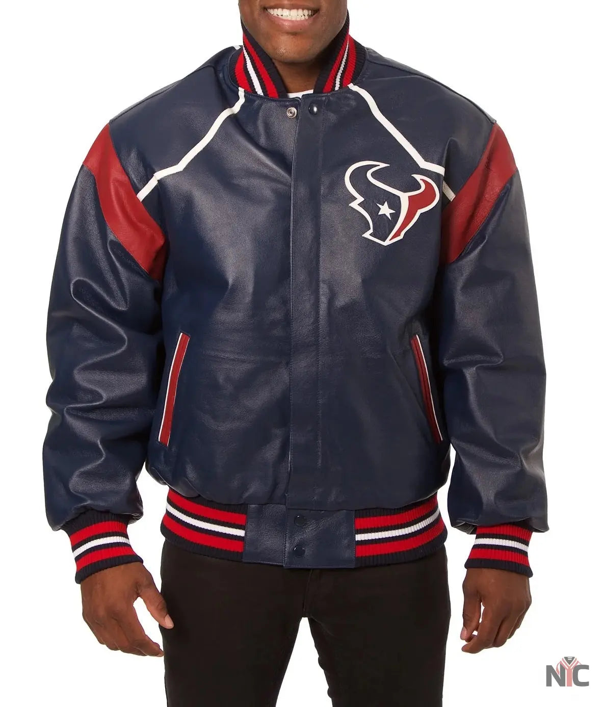 Houston Texans Leather Jacket NYC Jackets