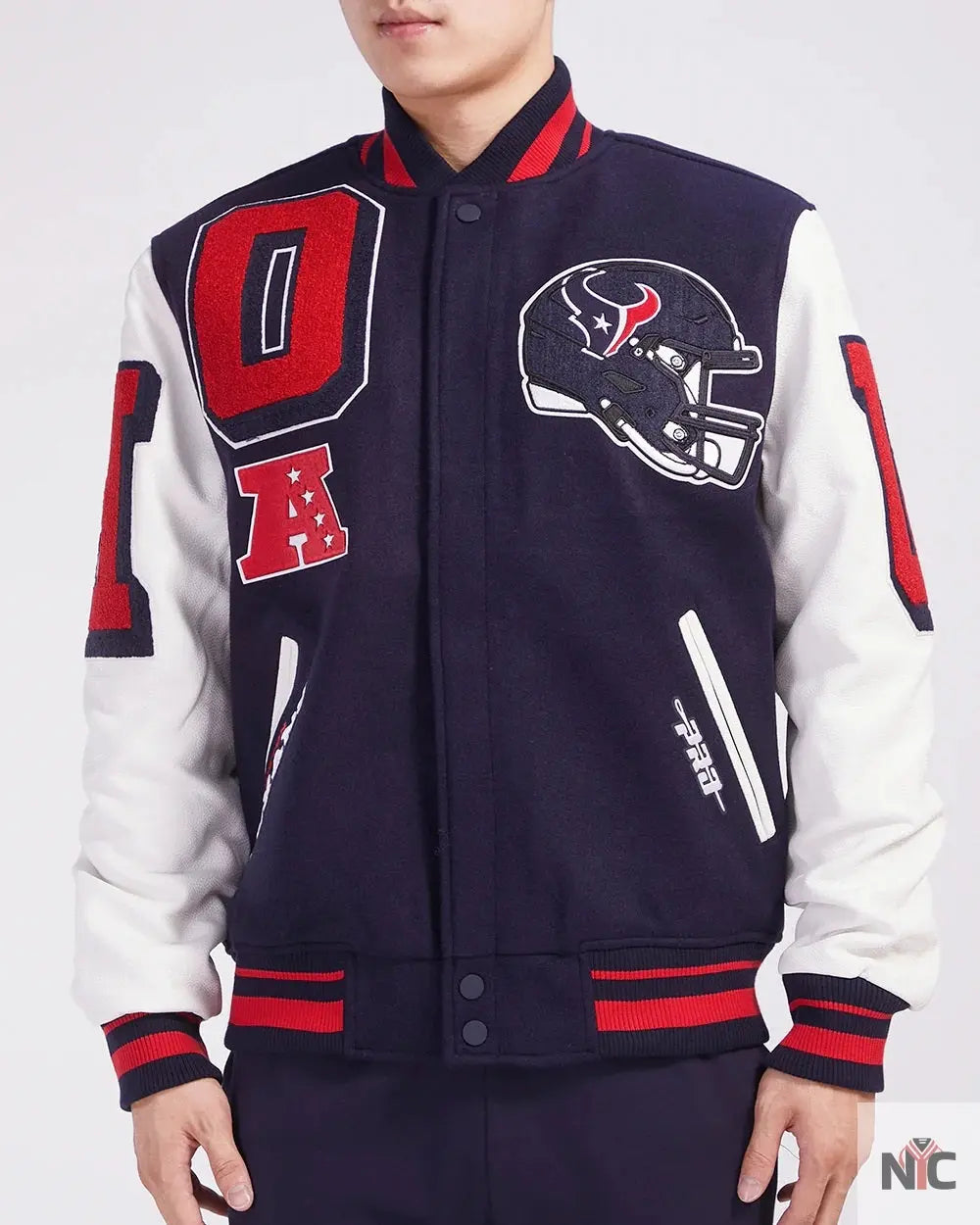 Houston Texans Mashup Varsity Jacket NYC Jackets