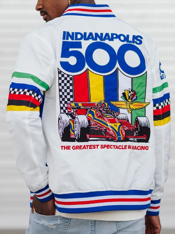 Indianapolis Motor Speedway Indy 500 Bomber Jacket - NYC Jackets