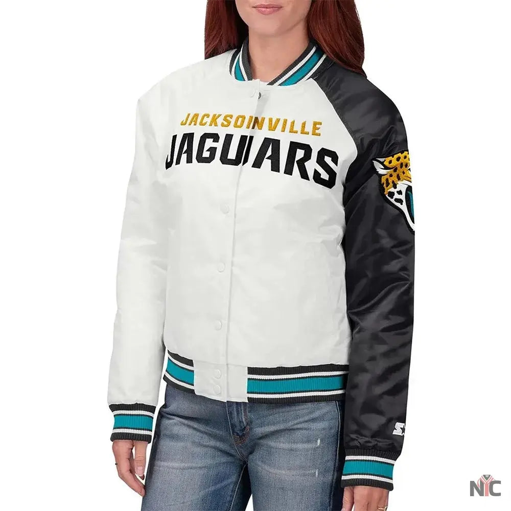 Jacksonville Jaguars Hometow Satin Jacket NYC Jackets