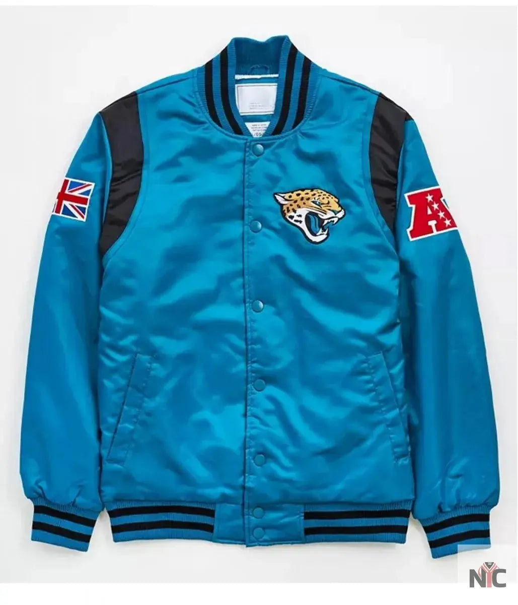 Jacksonville Jaguars Satin Jacket NYC Jackets