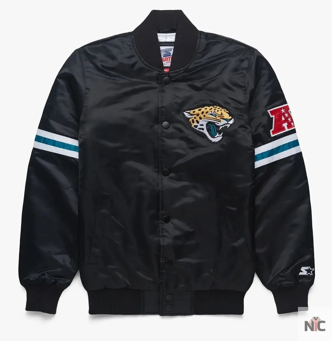 Jacksonville Jaguars Satin Varsity Jacket NYC Jackets