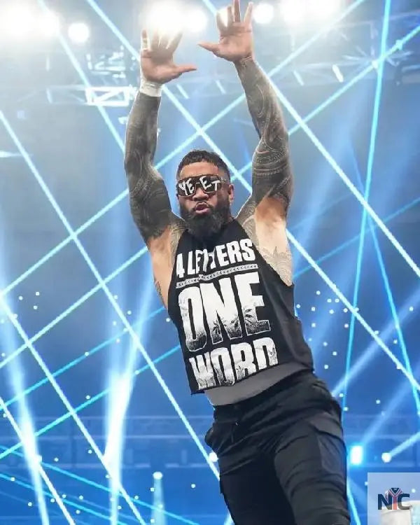 Jey Uso Monday Night RAW Black Tank Top NYC Jackets